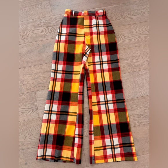 Free People Pants - Free People Jules Plaid Wide Leg Pants
Size 2